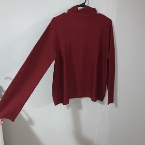 RED L Turtle Neck Sweater